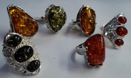 Manufacturers Exporters and Wholesale Suppliers of Amber Rings Jaipur Rajasthan
